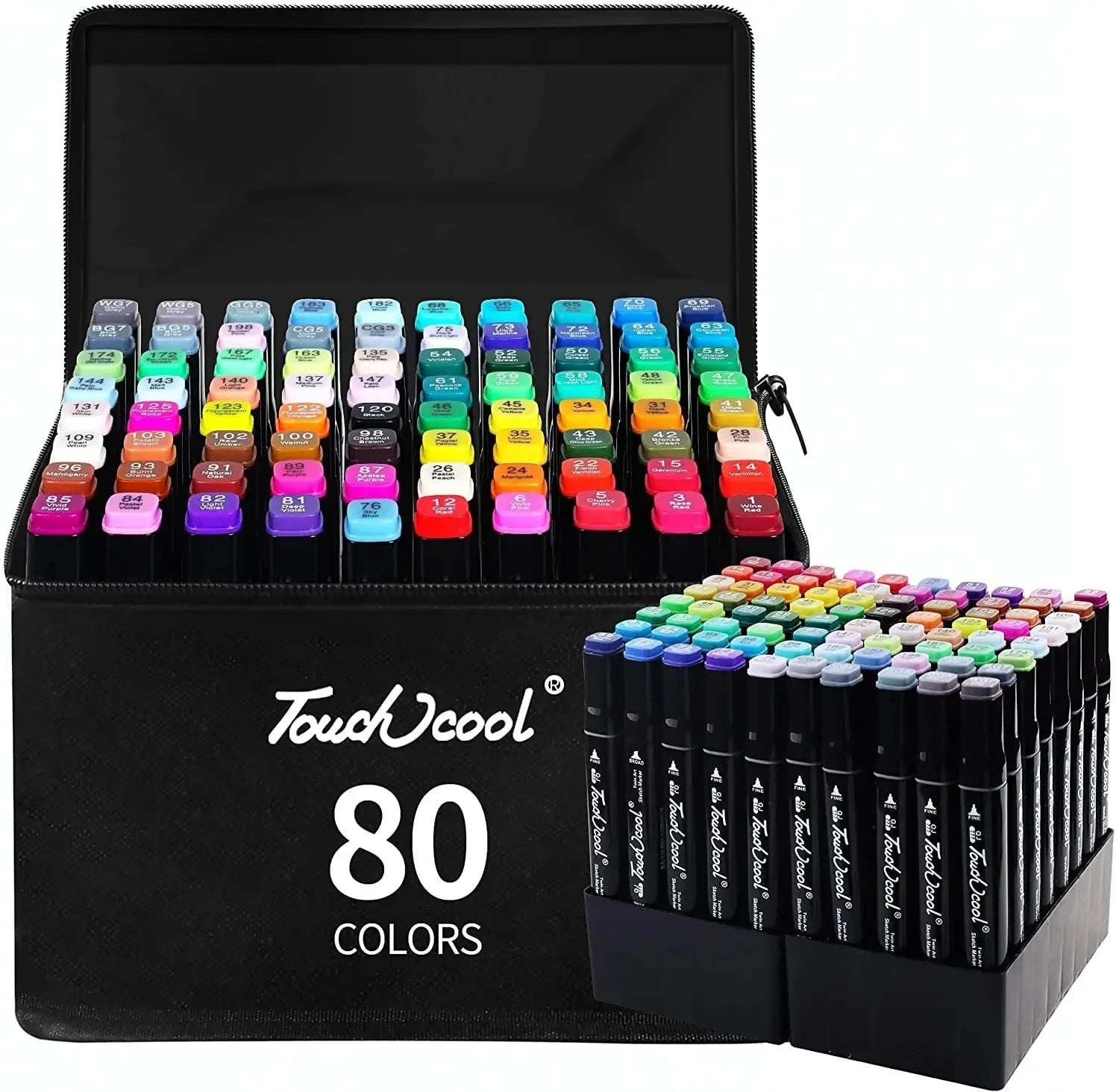 24-80 Colors Double Headed Oily Art Marker Pen Set for Draw Sketching Oily Tip Based Markers Graffiti Manga School Art Supplies